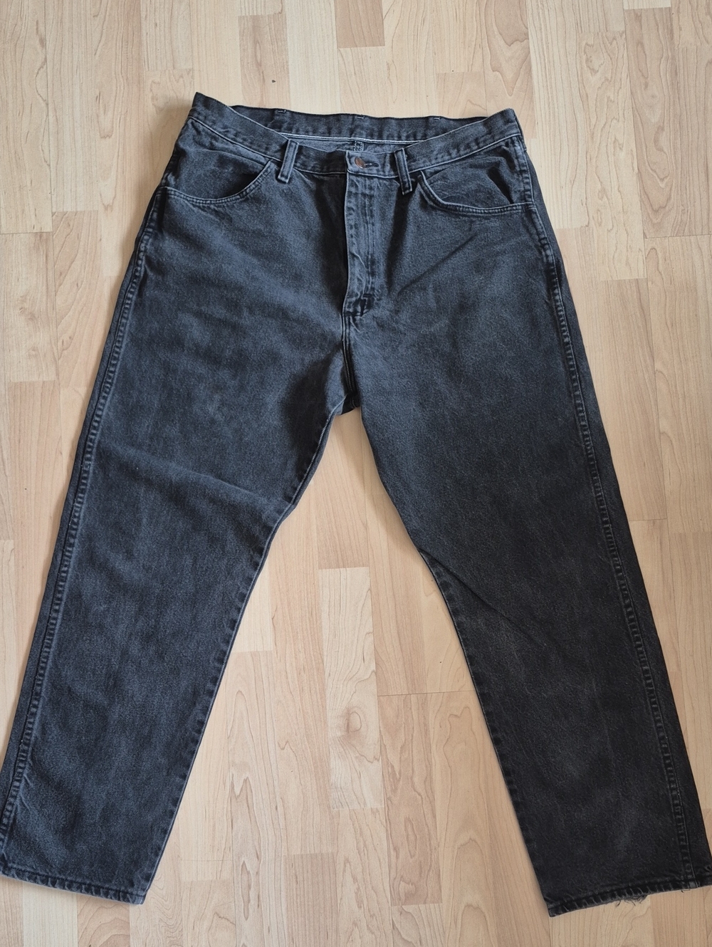 Vintage Rustler Washed Black Jeans